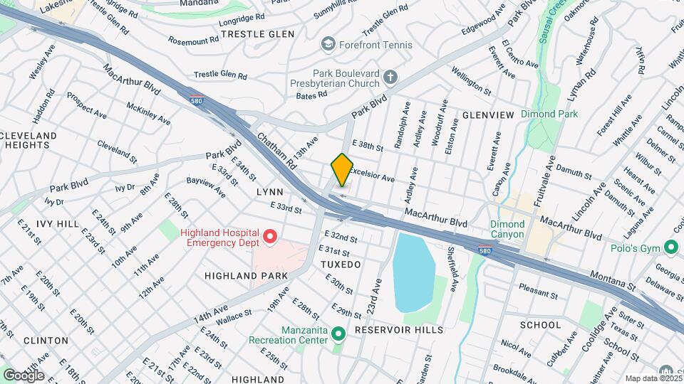 1438 MacArthur Blvd Map and Location Details