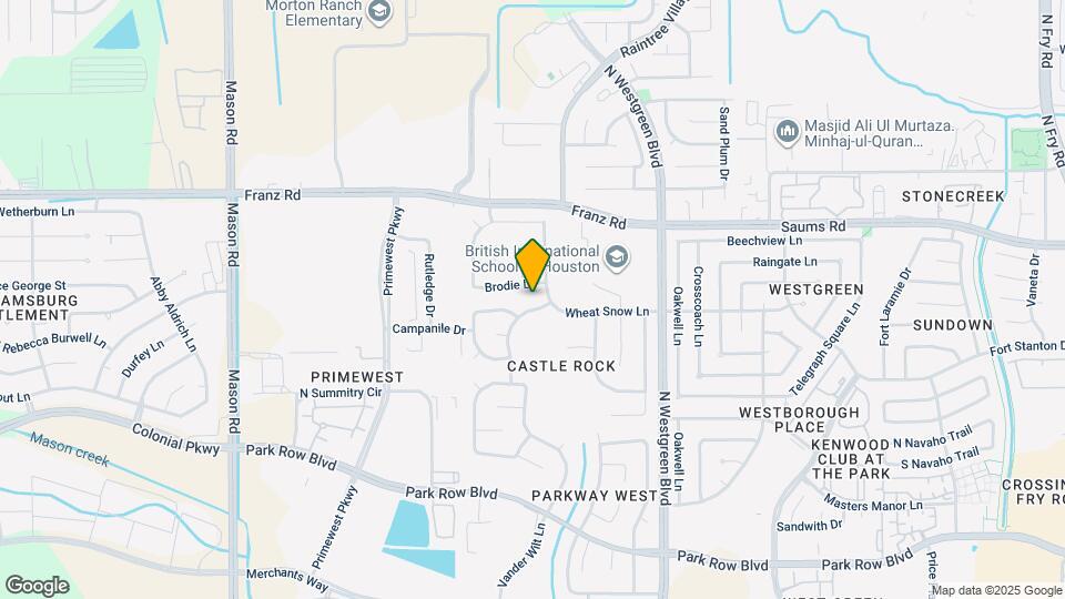 2315 Thorn Berry Creek Ln Map and Location Details