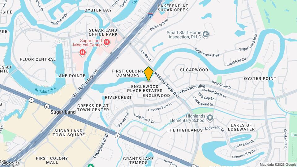 15406 Amesbury Ln Map and Location Details