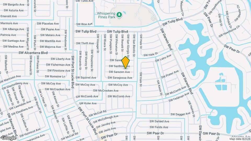 641 SW Sarazen Ave Mapa y Detalles de la Ubicación