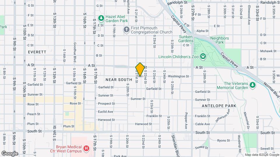 2121 Washington St Map and Location Details