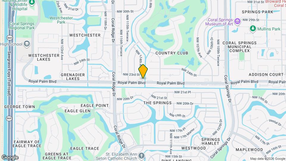 11403 Royal Palm Blvd Map and Location Details