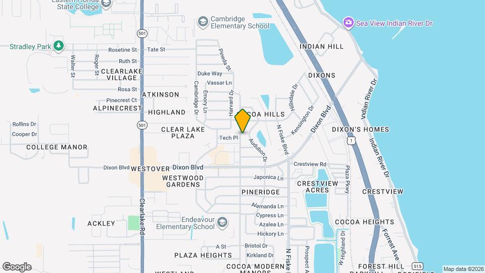 1424 Pineda St Map and Location Details