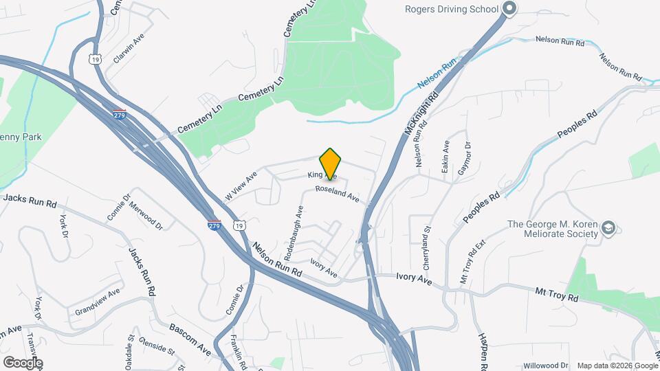 541 Roseland Ave Map and Location Details