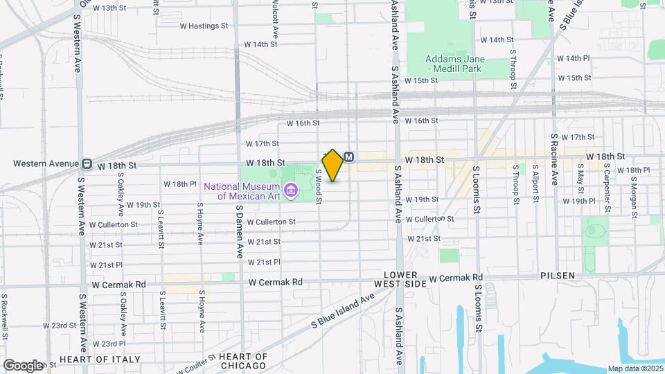 1741 W 18th Pl Map and Location Details