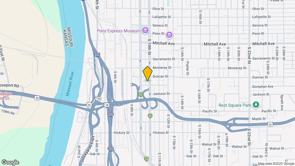 1722 S 10th St Map and Location Details