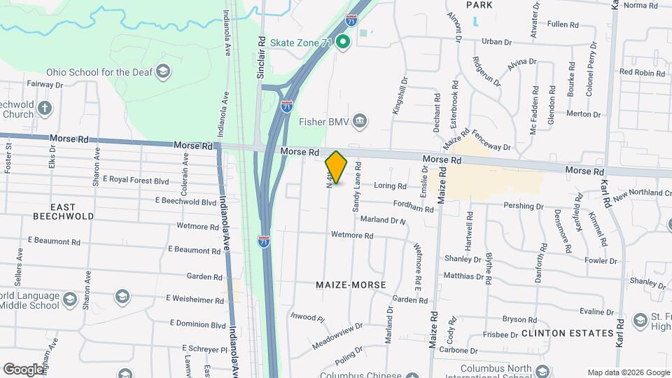 4614 N 4th St Map and Location Details