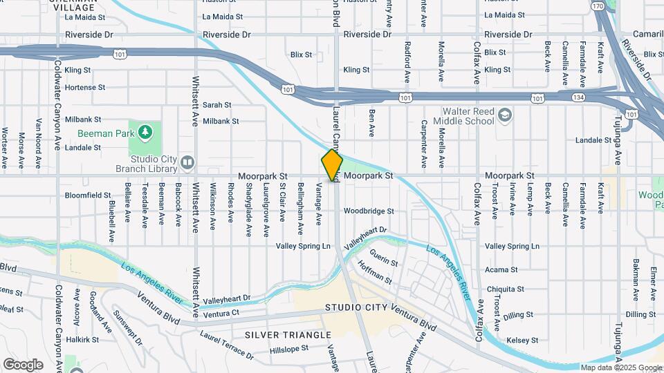 4341 Laurel Canyon Blvd Map and Location Details