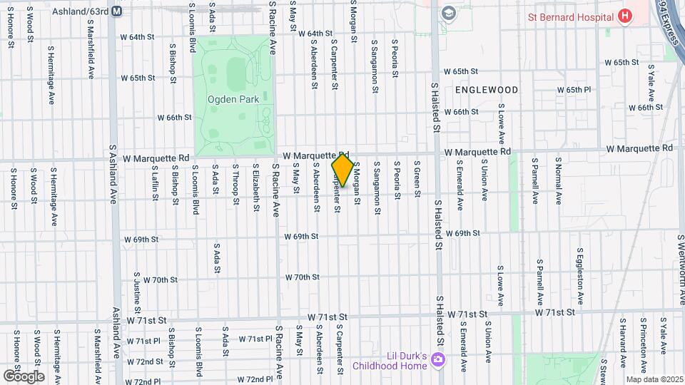 1020 W 68th St Map and Location Details