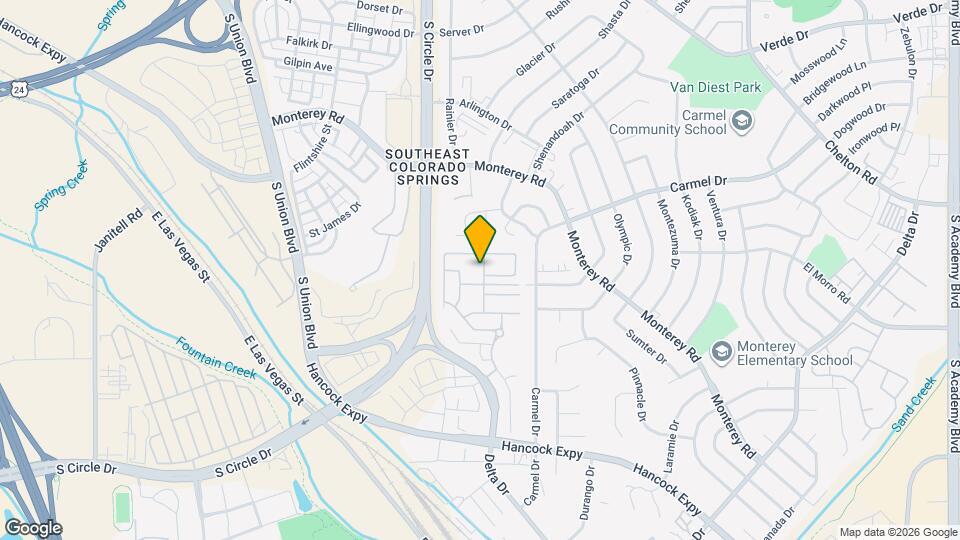 2050 Creekridge Point Map and Location Details