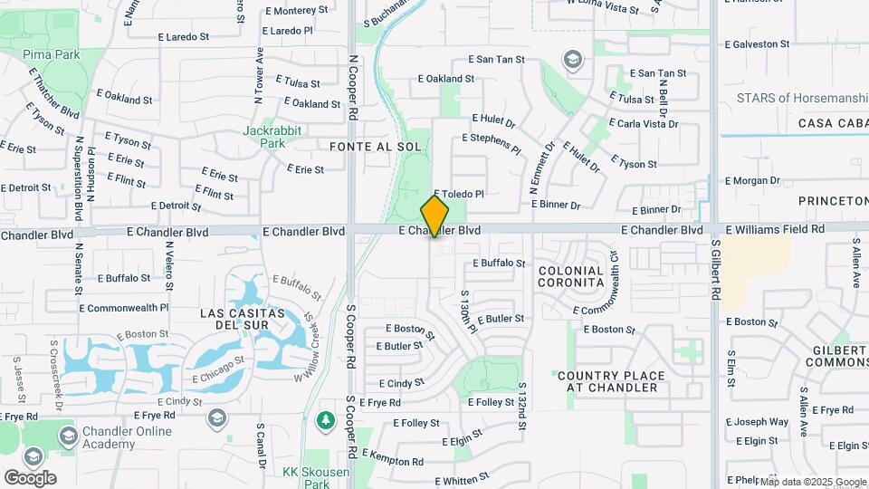 195 N Cottonwood St Map and Location Details