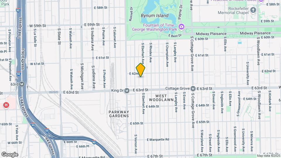 6214 S Eberhart Map and Location Details