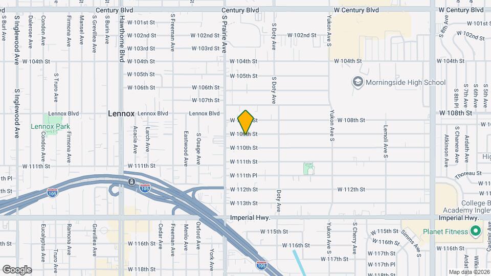 3908 W 109th St Map and Location Details