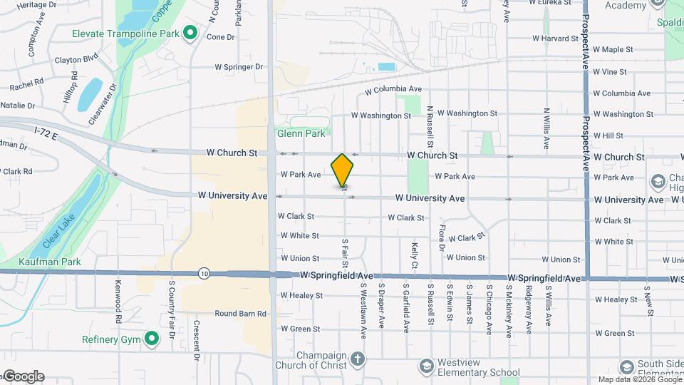 1602 W University Ave Mapa y Detalles de la Ubicación