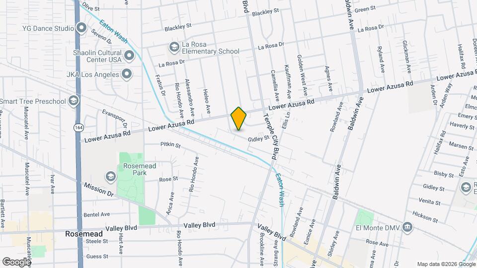 9511 Gidley St Mapa y Detalles de la Ubicación