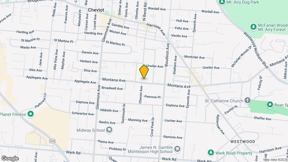 3158 Montana Ave Map and Location Details