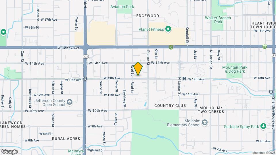 6931 W 13th Ave Map and Location Details
