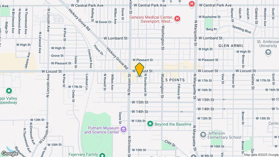 1717 Madison St, Unit Lower Mapa y Detalles de la Ubicación