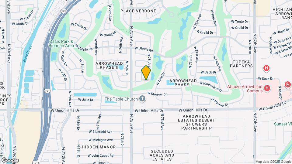 19002 N 73rd Ln Map and Location Details