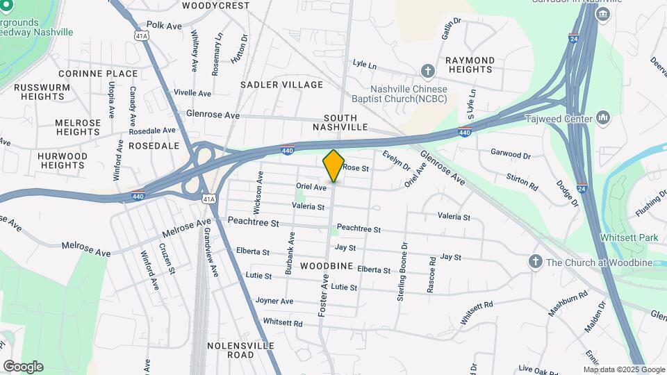 201 Oriel Ave Map and Location Details