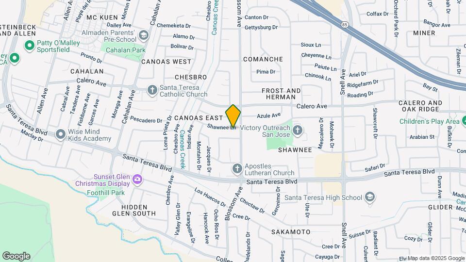 726 Shawnee Ln Map and Location Details