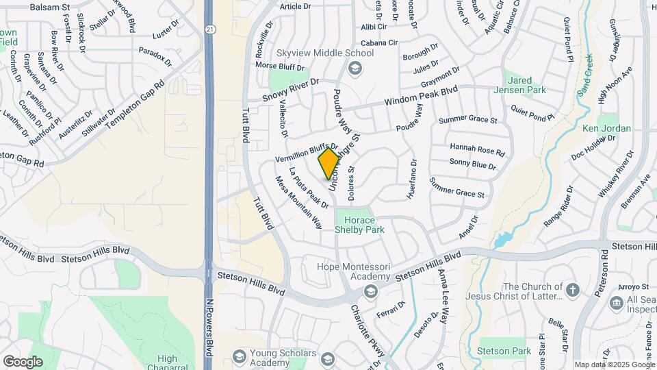 5706 Uncompahgre St Mapa y Detalles de la Ubicación
