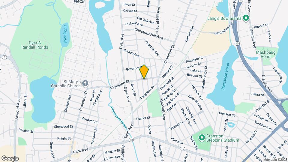 1320 Cranston St, Unit 1st floor Map and Location Details
