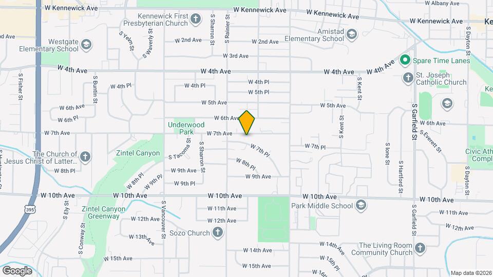 1618 W 7th Pl Map and Location Details