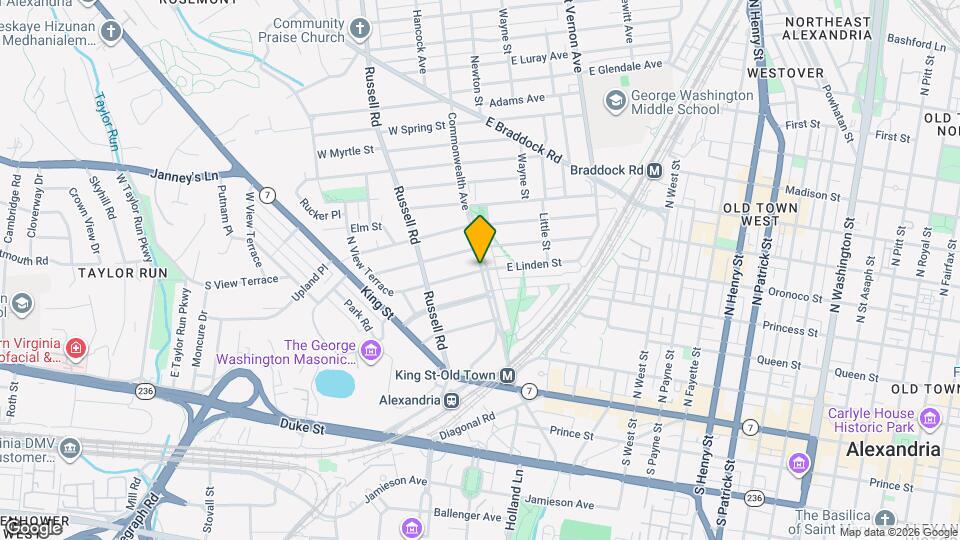 306 Commonwealth Ave, Unit Furnished studio walk to Train and King St Map and Location Details