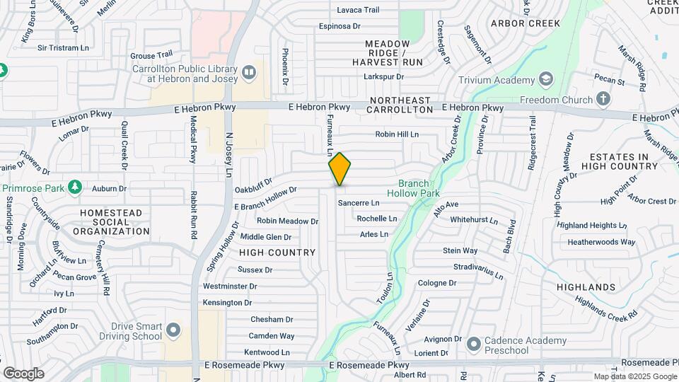 2000 E Branch Hollow Dr Map and Location Details