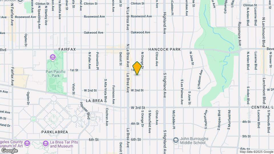 126-130 S Sycamore Ave Map and Location Details