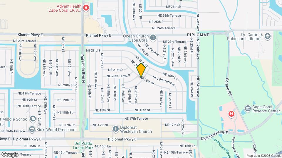 2017 NE 19th Terrace Mapa y Detalles de la Ubicación