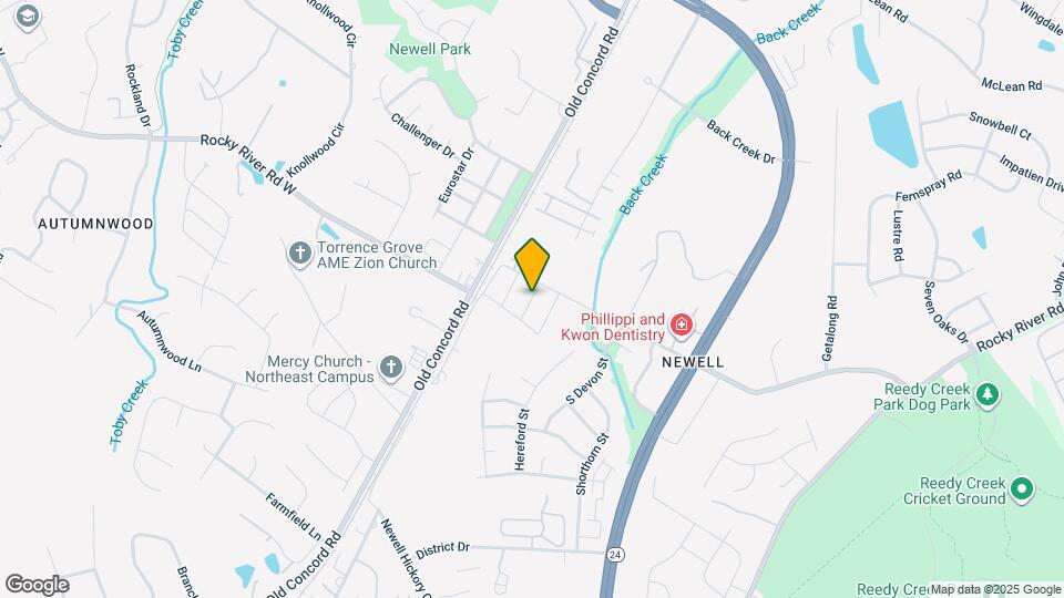 1720 Rocky River Rd Map and Location Details