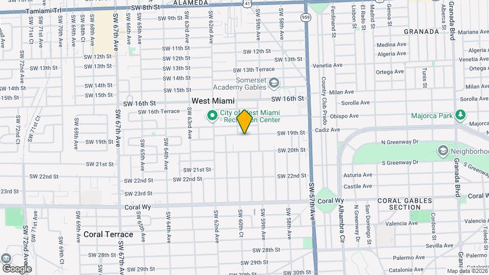 6010 SW 19th St Map and Location Details
