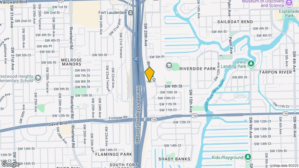 889 Riverside Dr Map and Location Details