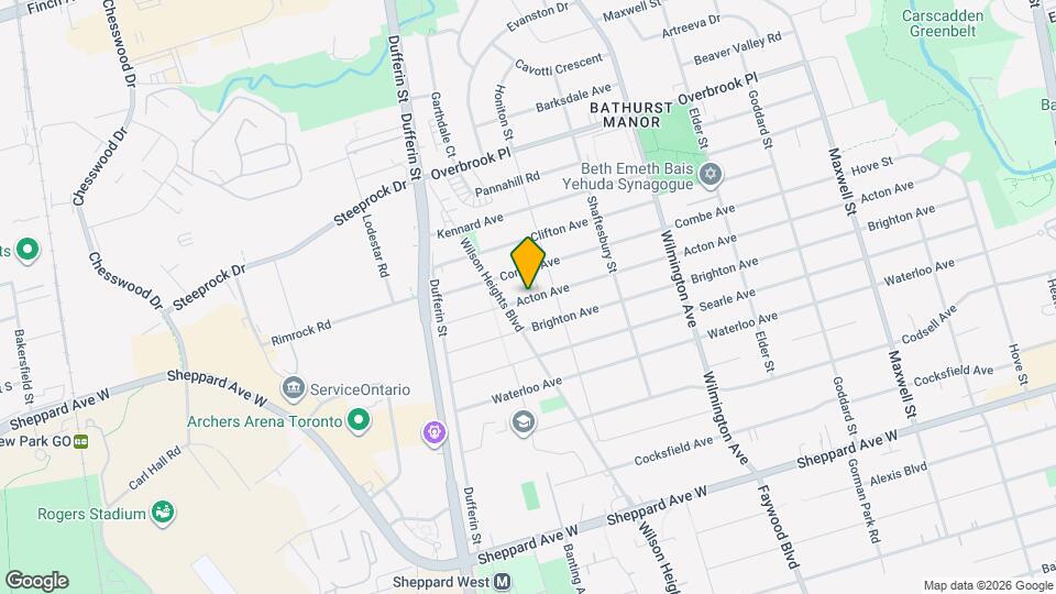 242 Acton Ave Map and Location Details