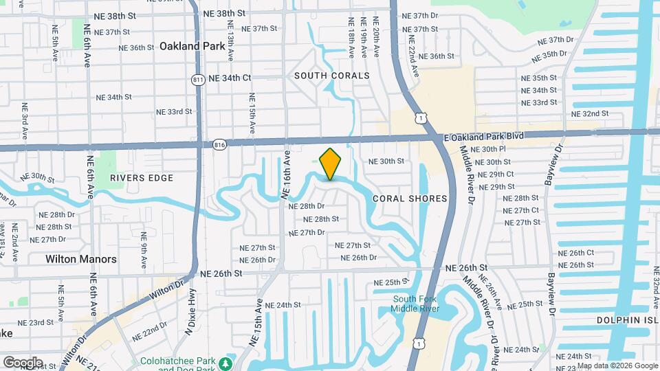 1733 Coral Gardens Dr Map and Location Details