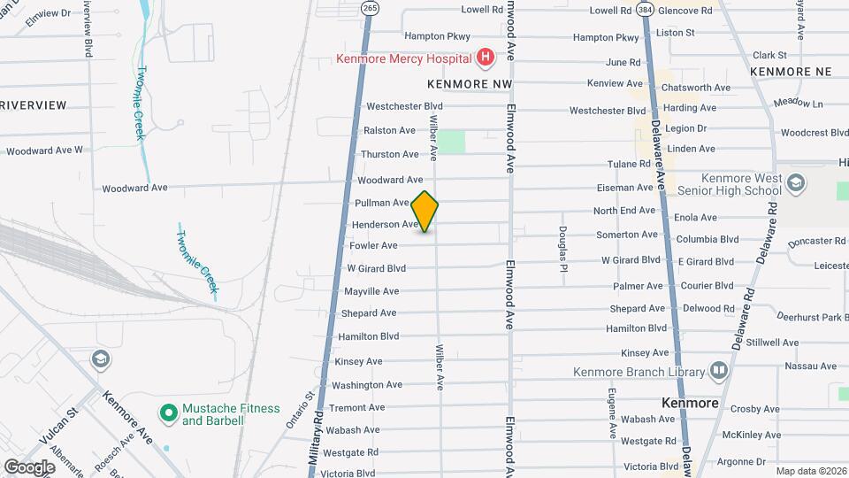 107 Fowler Ave Mapa y Detalles de la Ubicación