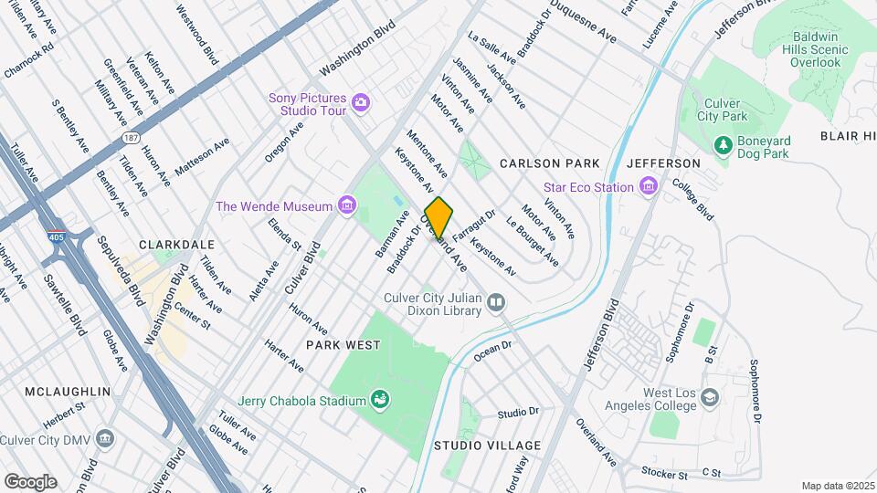 4371 Overland Ave Map and Location Details