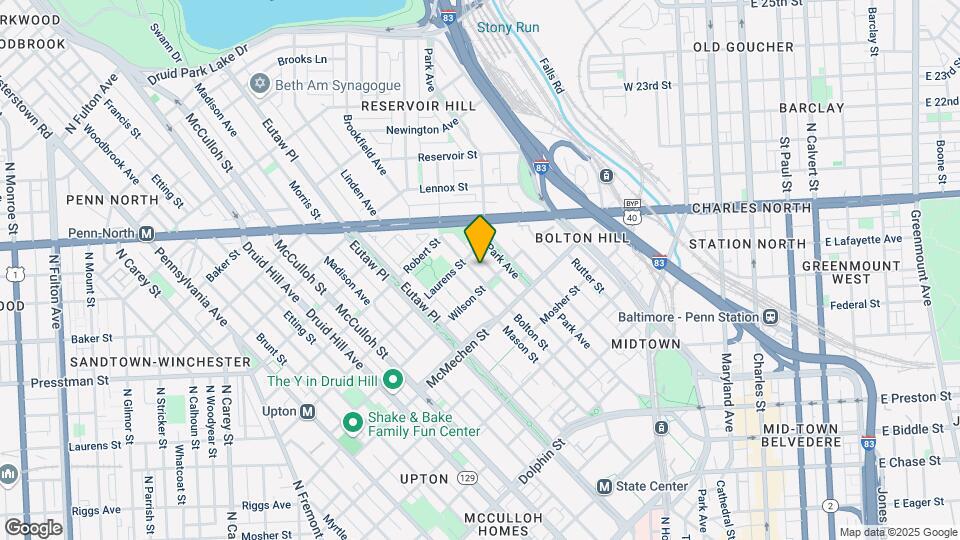 1713 Bolton St Mapa y Detalles de la Ubicación
