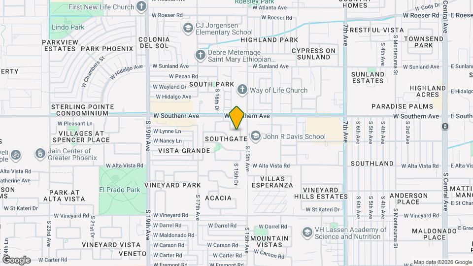 1517 W Lynne Ln Map and Location Details