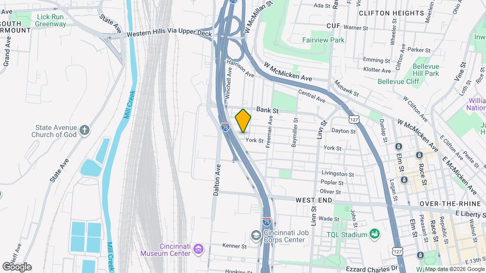 1110 York St, Unit 2 Map and Location Details