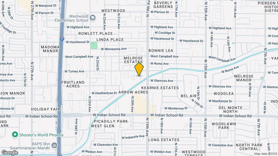 4322 N 19th Dr Map and Location Details
