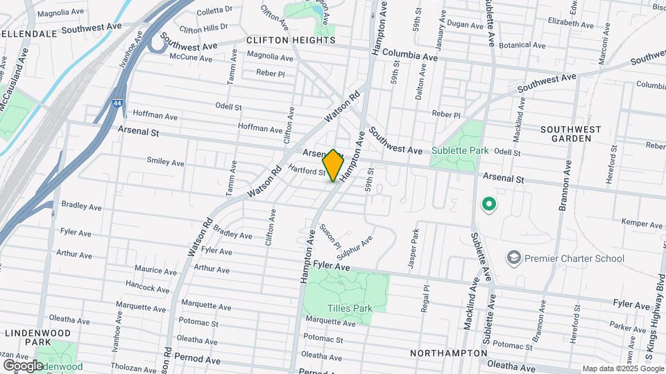 3155 Hampton Ave Map and Location Details