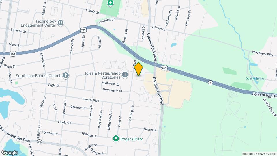 2961 S Rutherford Blvd Map and Location Details