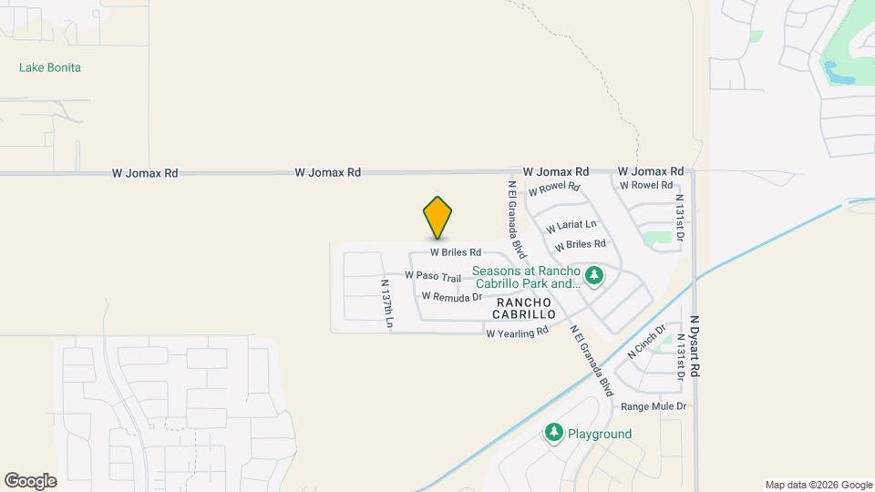 13634 W Briles Rd Mapa y Detalles de la Ubicación