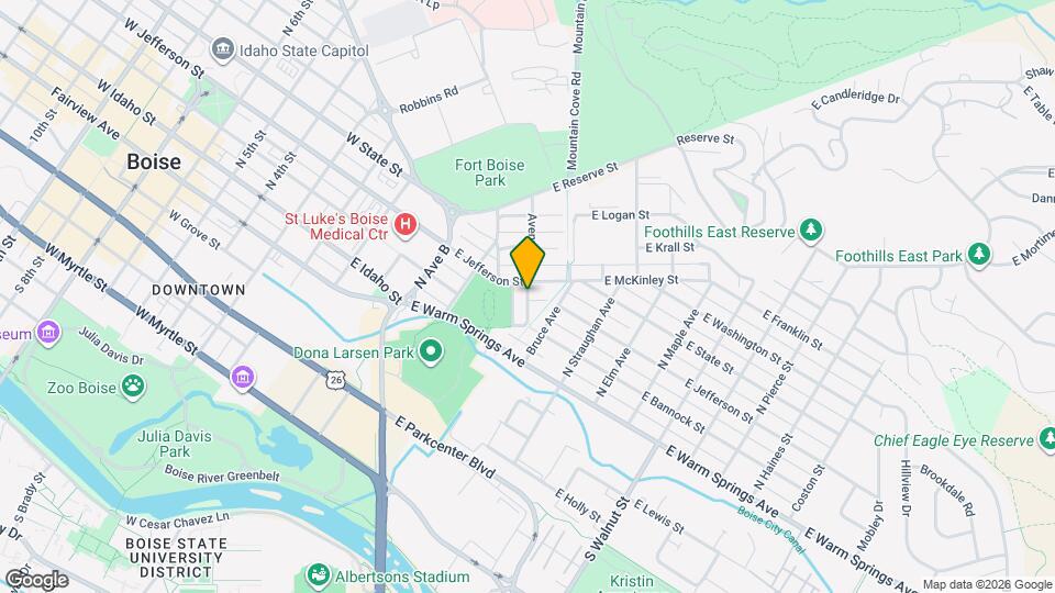 208 N Flume St Map and Location Details