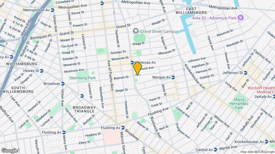 218 Boerum Street Mapa y Detalles de la Ubicación