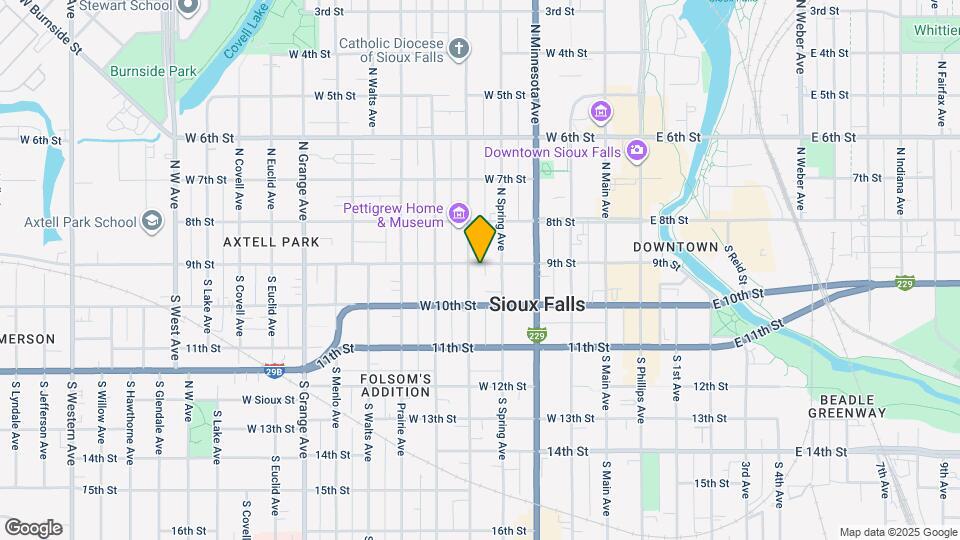 517 W 9th St Map and Location Details