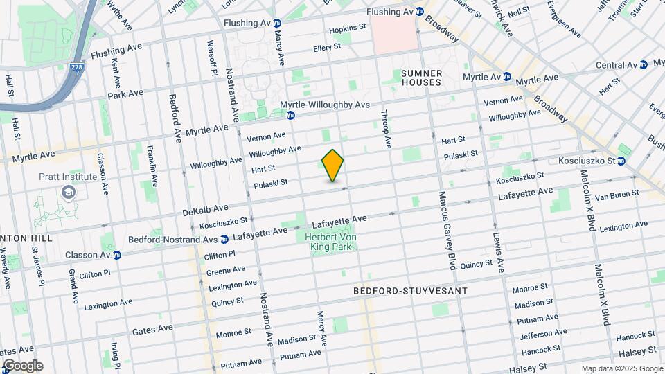 741 Dekalb Ave Mapa y Detalles de la Ubicación